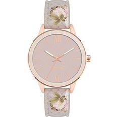 Women Watch Straps Nine West Floral Patterned Watch, Pink/Rose Gold NW/2820FLPK