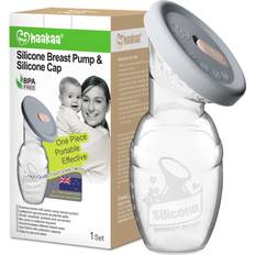 Haakaa Breast Pumps Haakaa haakaa Manual Breast Pump Breastfeeding Pump 4oz/100ml Lid Food Grade Silicone PC