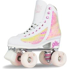 Crazy Skates Glitz Adjustable Roller Skates For Women And Girls Adjustable To Fit Sizes Pearl Pearl