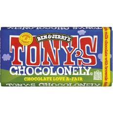 Tony's Chocolonely And Ben & Jerry's Love A-Fair Dark Milk With Brownie Bar 6.35Oz