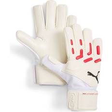 Goalkeeper Gloves Puma Adult FUTURE Goalkeeper Gloves, Men's, 10, White/Red Holiday Gift