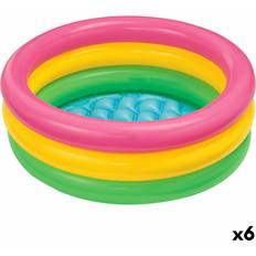 Intex Barnebassenger Intex Inflatable Paddling Pool for Children Sunset Rings 68 L 86 x 25 x 86 cm 6 Units