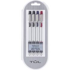 TUL Retractable Gel Pens, Bullet Point, 0.7 mm, Gray Barrel, Assorted  Standard And Bright Ink Colors, Pack Of 14