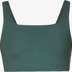 D - XXS BHs Girlfriend Collective Tommy Sports Bra, Women’s Sports Bra Cropped, Square Neck, Without Padding and Underwire, Perfect for Boxing, Running, Training, Sizes XXS-6XL