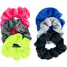 Conair Hair Ties Conair Scunci Original Scrunchies in Washable Mixed Knit Fabrics in Multi-Colors 6ct