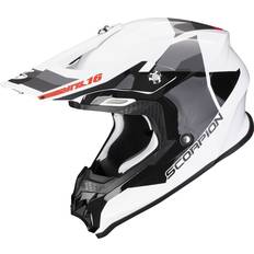 Scorpion Motocross Helmets Motorcycle Helmets Scorpion VX-16 Evo Air Spectrum White-Silver Offroad Helmet White
