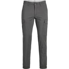 Jack & Jones Intelligence slim fit cargo trousers in greyW32 L32