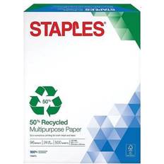 Staples Lamination Films Staples 50% Recycled 8.5' Paper 24 96 Brightness 500/RM 756972
