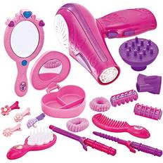 Toys for Girls Pretend Play Beauty Set, Salon Toy Kit with Drawstring Goody  Bag, Beauty Hair Stylist Set for Little Girls, Makeup Accessories for Kids