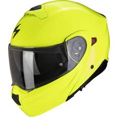 Scorpion Flip-up Helmets Motorcycle Helmets Scorpion Exo-930 Evo Solid Yellow Fluo Modular Helmet Yellow