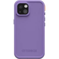 Purple Waterproof Cases OtterBox iPhone 15 Pro Case Frē Series for MagSafe Rule Of Plum Purple