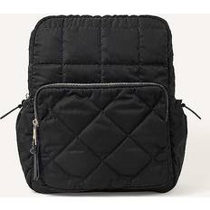 Accessorize Quilted Nylon Laptop Backpack, Black, Women Black