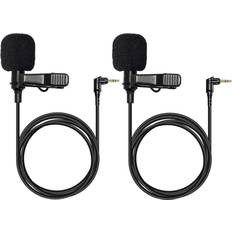 Hollyland LARK MAX Omnidirectional Lavalier Microphone, Black, 2-Pack