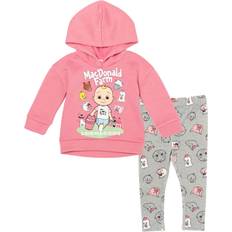 CoComelon JJ Toddler Girls Pullover Fleece Hoodie and Leggings Outfit Set