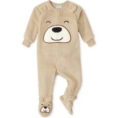 The Children's Place Baby Bear Fleece One Piece Pajamas - Rice Crackers