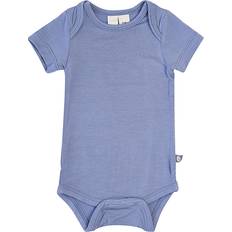 Rayon Bodysuits Children's Clothing Kyte Baby Short Sleeve Bodysuit in Slate Newborn Bamboo Slate Newborn