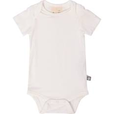 Rayon Bodysuits Children's Clothing Kyte Baby Short Sleeve Bodysuit in Cloud Newborn Bamboo Cloud Newborn