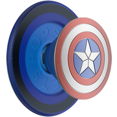 Popsockets Handyzubehör Popsockets Marvel Enamel Captain America PopGrip for MagSafe Round