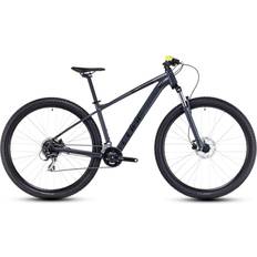 Mountainbikes Cube Aim Pro Hardtail Mountain Bike 2023 - Grey/Flashyellow Unisex