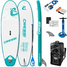 Cressi SUP Cressi Element Inflatable Stand-Up Paddleboard Set White/Aqua 8'2"