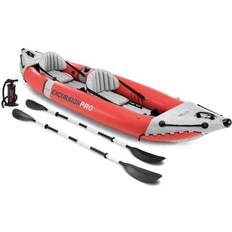 Kayaking Intex Excursion Pro Kayak, Professional Series Inflatable Fishing Kayak, K2: 2-Person, Red