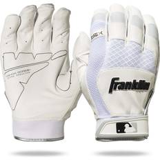 Adult Goalkeeper Gloves Franklin Sports Shok-Sorb X Batting Gloves White/White Adult