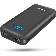 Ayeway Battery Pack 5V 26800mAh Portable Charger Power Bank with Dual outlets & LCD Display,External Battery Phone Charger Compatible with iPhone,Samsung Galaxy and More.USB C for Input ONLY