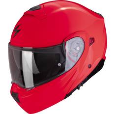 Scorpion Flip-up Helmets Motorcycle Helmets Scorpion Exo-930 Evo Solid Red Fluo Modular Helmet Red Man, Woman