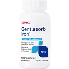 GNC Vitamins & Supplements GNC Gentlesorb Iron 18mg, Gentle on Stomach Lining 90