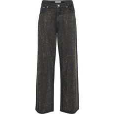 Gestuz Straight Jeans - Dark Grey Washed