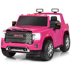 Costway Electric Vehicles Costway Licensed GMC 12V 2-Seater Kids' Ride-On Truck Pink