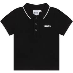 Schwarz Poloshirts BOSS Infants Contrast Trim Polo Shirt Black years
