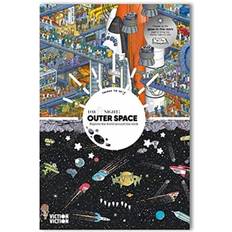 Day & Night: Outer Space Explore the World Around the Clock (Innbundet)