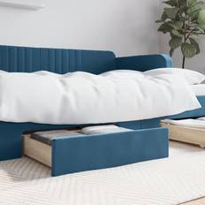 Sengeben vidaXL Bed Drawers 2 Engineered Wood and Velvet