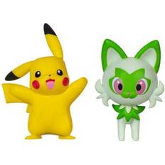 Jazwares Pokémon Gen IX Battle Figure Pack Minifiguren 2er-Pack Pikachu & Felori 5 cm
