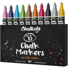 Homarden Liquid Chalk Markers - 12 Washable Colors, Fine Tip Chalk Pens  (3mm), Wet Erase Markers for Blackboard, Glass, Window, Chalkboard Signs,  Car