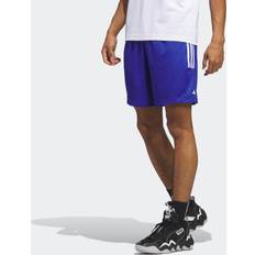 adidas Legends 3-Stripes Basketball Shorts Semi Lucid Blue 7" Mens