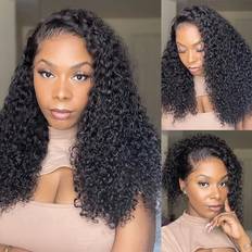 Extensions & Wigs UNice Glueless Invisible 250% Super Full Density Curly Human Hair HD Lace Wigs