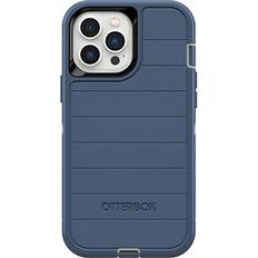 Apple iPhone 13 Pro Max Mobile Phone Covers OtterBox Defender Series Screenless Edition Case for iPhone 13 Pro Max & iPhone 12 Pro Max Only Case Only Microbial Defense Protection Non-Retail Packaging Fort Blue