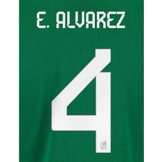 Mexico Soccer Uniform Sets Mexico 2022/23 Home E. Alvarez #4 Jersey Name Set