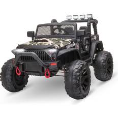 Aosom 12V 2-Seater Kids Electric Ride-On Car, Off-Road UTV Truck Toy with Parental Remote Control & Twin Motors, Camouflage