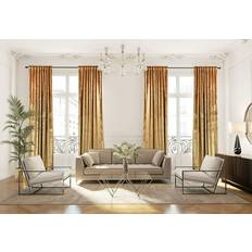 Lilijan & Curtain Extra Long & Extra Wide Solid Luxury100x240"