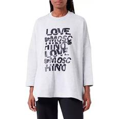 Love Moschino Bekleidung Love Moschino Gray Cotton Sweater