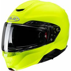 HJC Motorcycle Helmets HJC RPHA Fluorescent Yellow Fluorescent Green Modular Helmet Hi-Vis Yellow