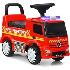 Acer Electric Vehicles Acer Costway Kids Ride On Fire Engine Licensed Mercedes Benz Push and Ride Red