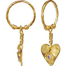 Smykker Maanesten Hestia Earrings - Gold/Transparent