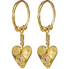 Transparent Smykker Maanesten Hestia Earrings - Gold/Transparent