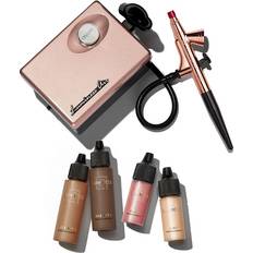 Art of Air MEDIUM Complexion Professional Airbrush Cosmetic Makeup System /  4pc Foundation Set with Blush, Bronzer, Shimmer and Primer Makeup Airbrush