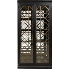 Glass Cabinets Pulaski Accents Black Four Glass Cabinet 44.2x90.5"