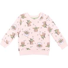Babies Sweatshirts Children's Clothing Star Wars The Mandalorian Baby Yoda Little Girls Sweatshirt Pink 6-6X